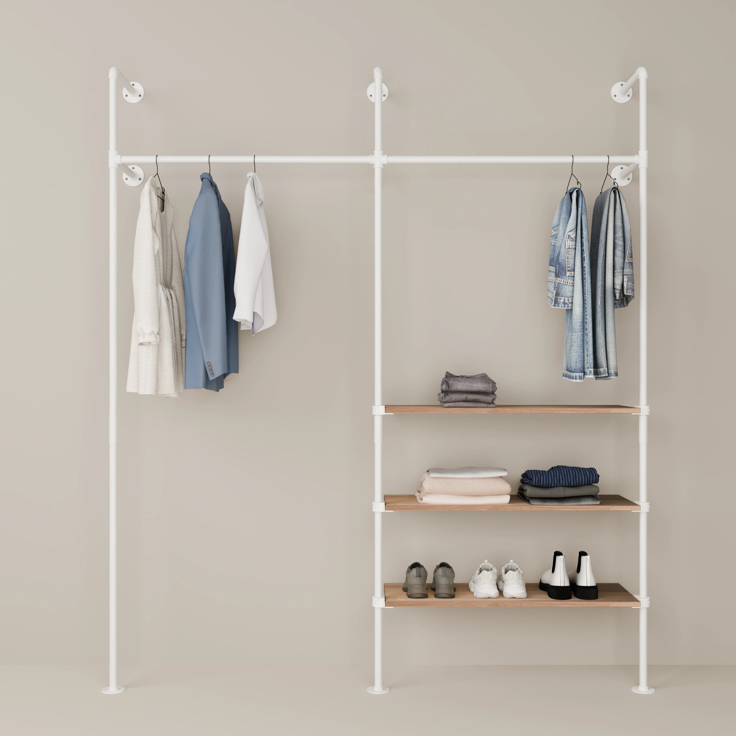 KIM 2 OAK – 3 półki | biały