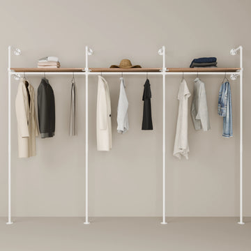 KIM 3 OAK – 3 top shelves | white