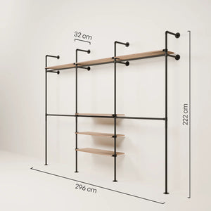 KIM DOUBLE 3 OAK – 6 półek
