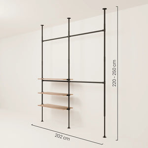 LOFT 2 OAK – 3 półek