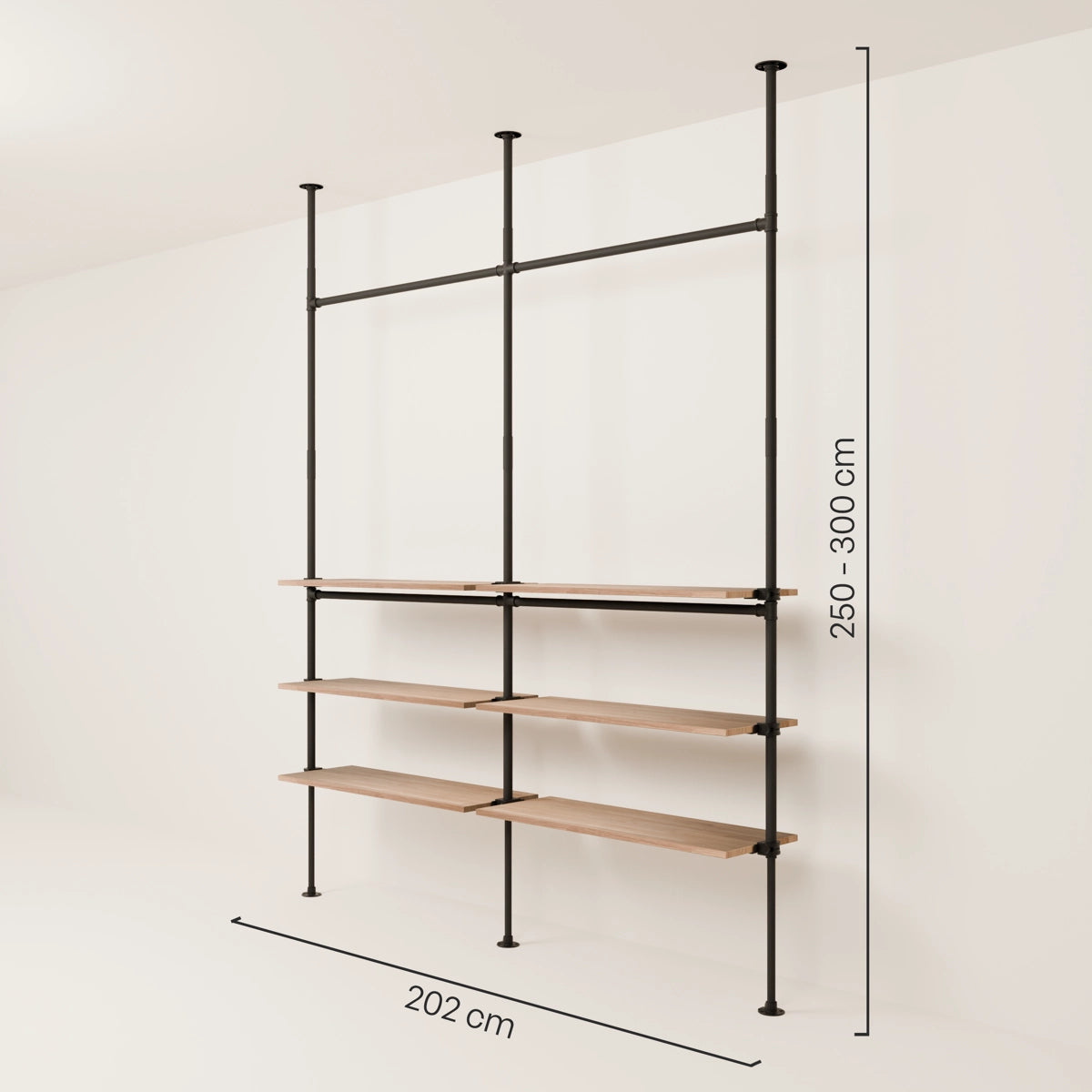 LOFT 2 OAK – 6 półek