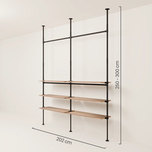 LOFT 2 OAK – 6 półek