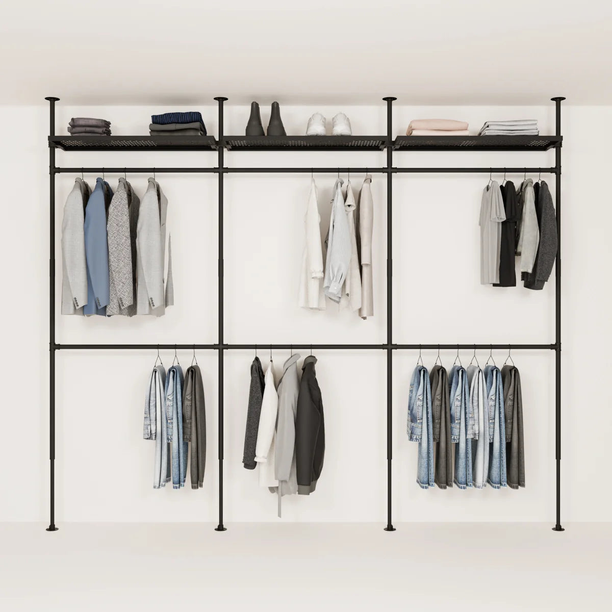 LOFT 3 METAL – 3 półek na górze
