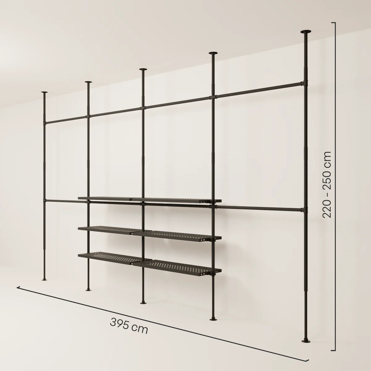 LOFT 4 METAL – 6 półek w środku