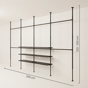 LOFT 4 METAL – 6 półek w środku