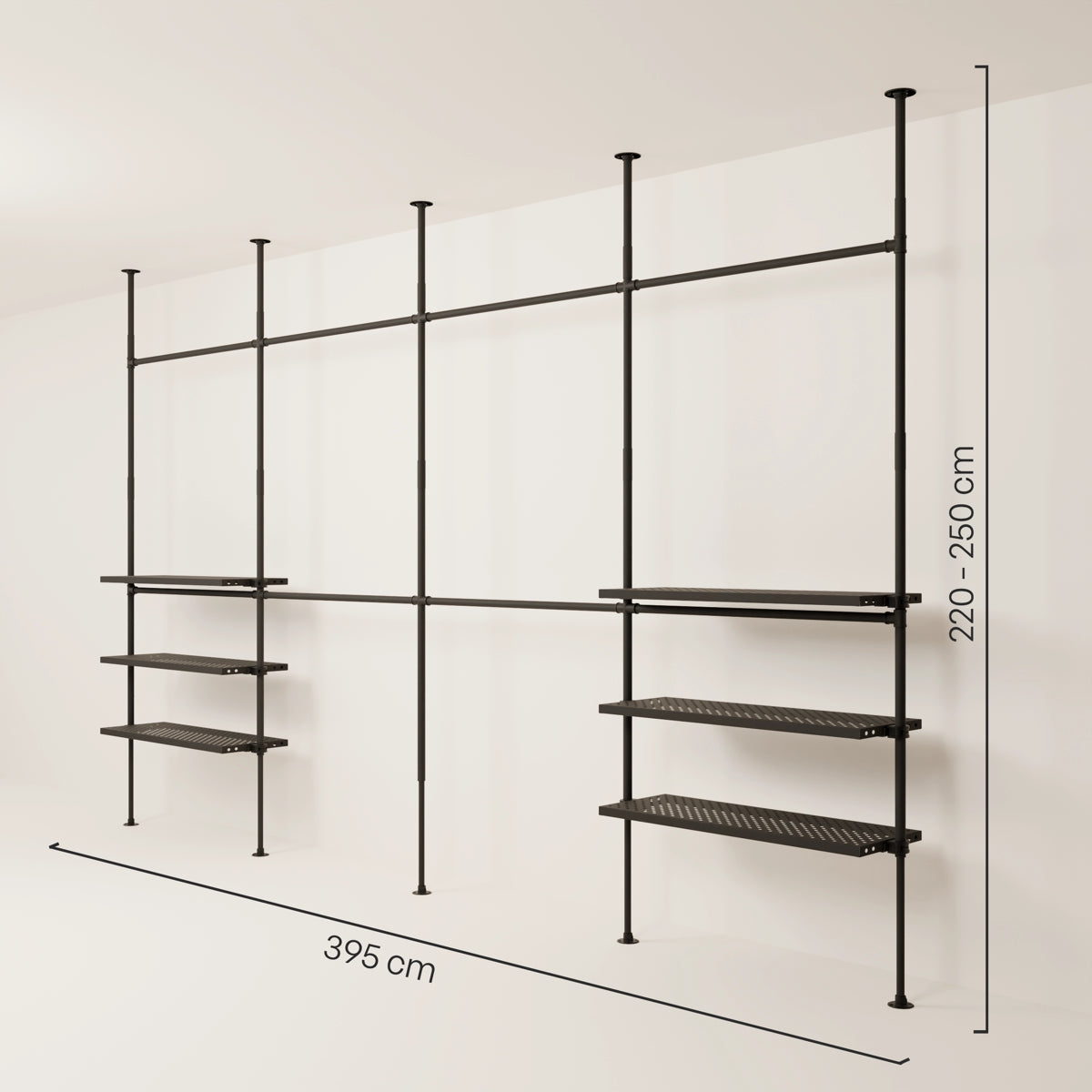 LOFT 4 METAL – 6 półek poza