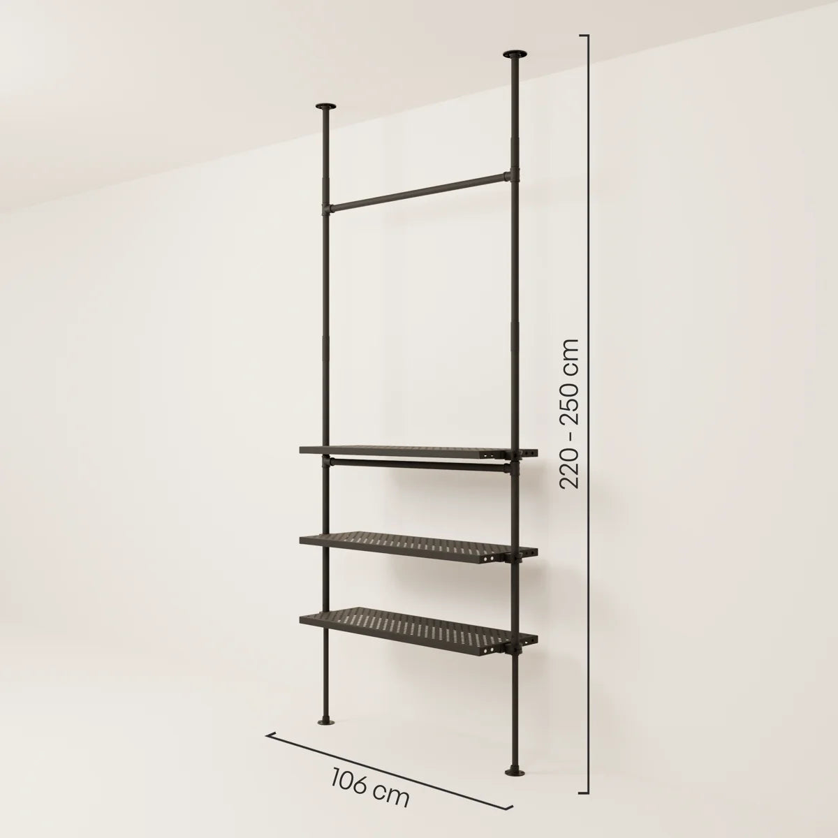 LOFT 1 METAL – 3 półek