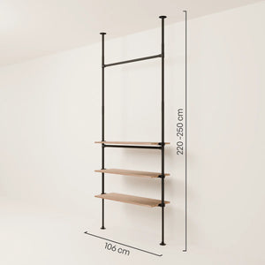 LOFT 1 OAK – 3 półek