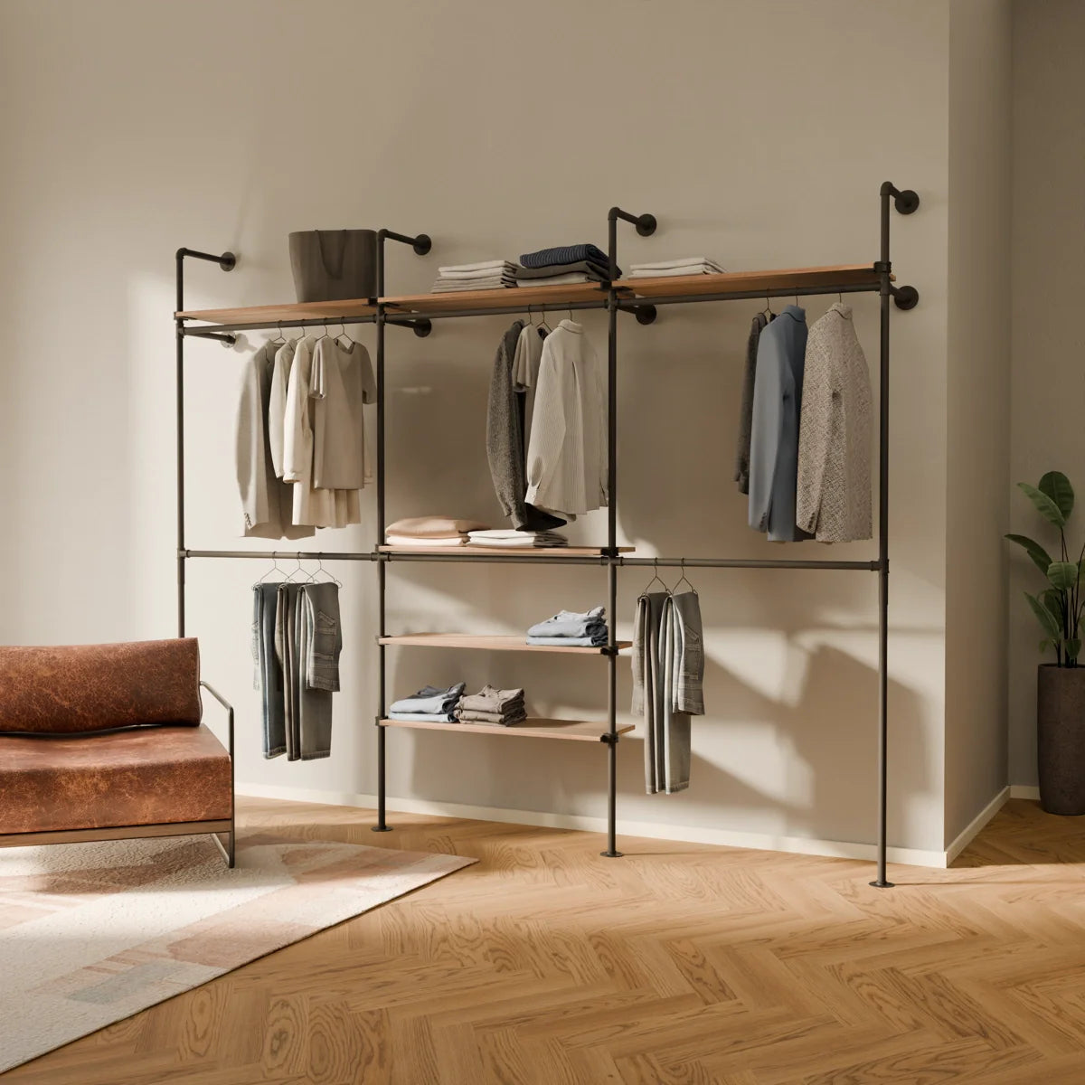 KIM DOUBLE 3 OAK – 6 półek