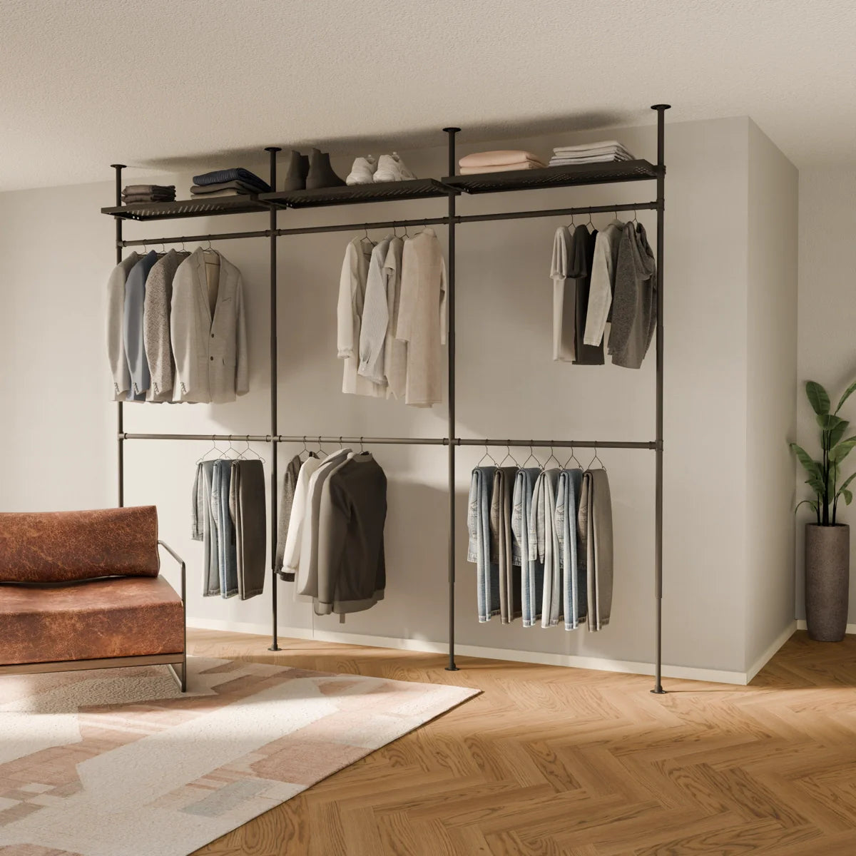 LOFT 3 METAL – 3 półek na górze