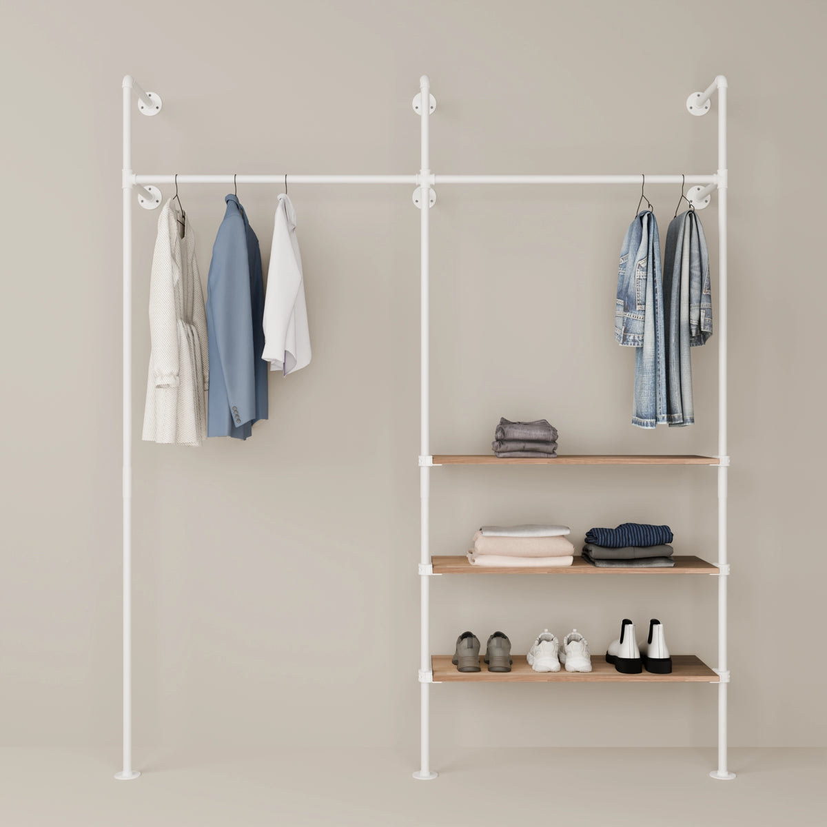 KIM 2 OAK – 3 półki | biały