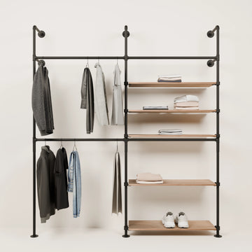 KIM DOUBLE 2 OAK – 5 półek w prawo