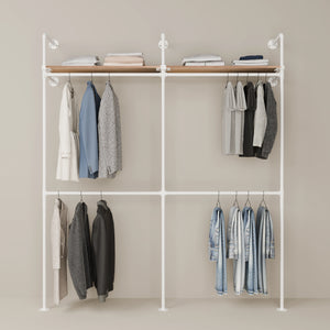KIM DOUBLE 2 OAK – 2 górne półki | biały