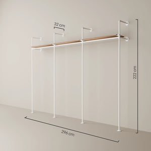 KIM 3 OAK – 3 górne półki | biały