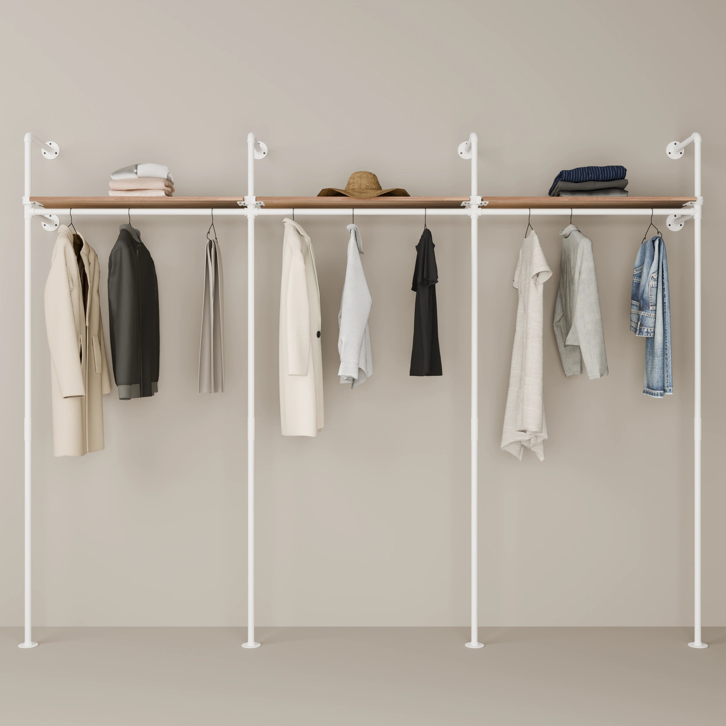 KIM 3 OAK – 3 górne półki | biały