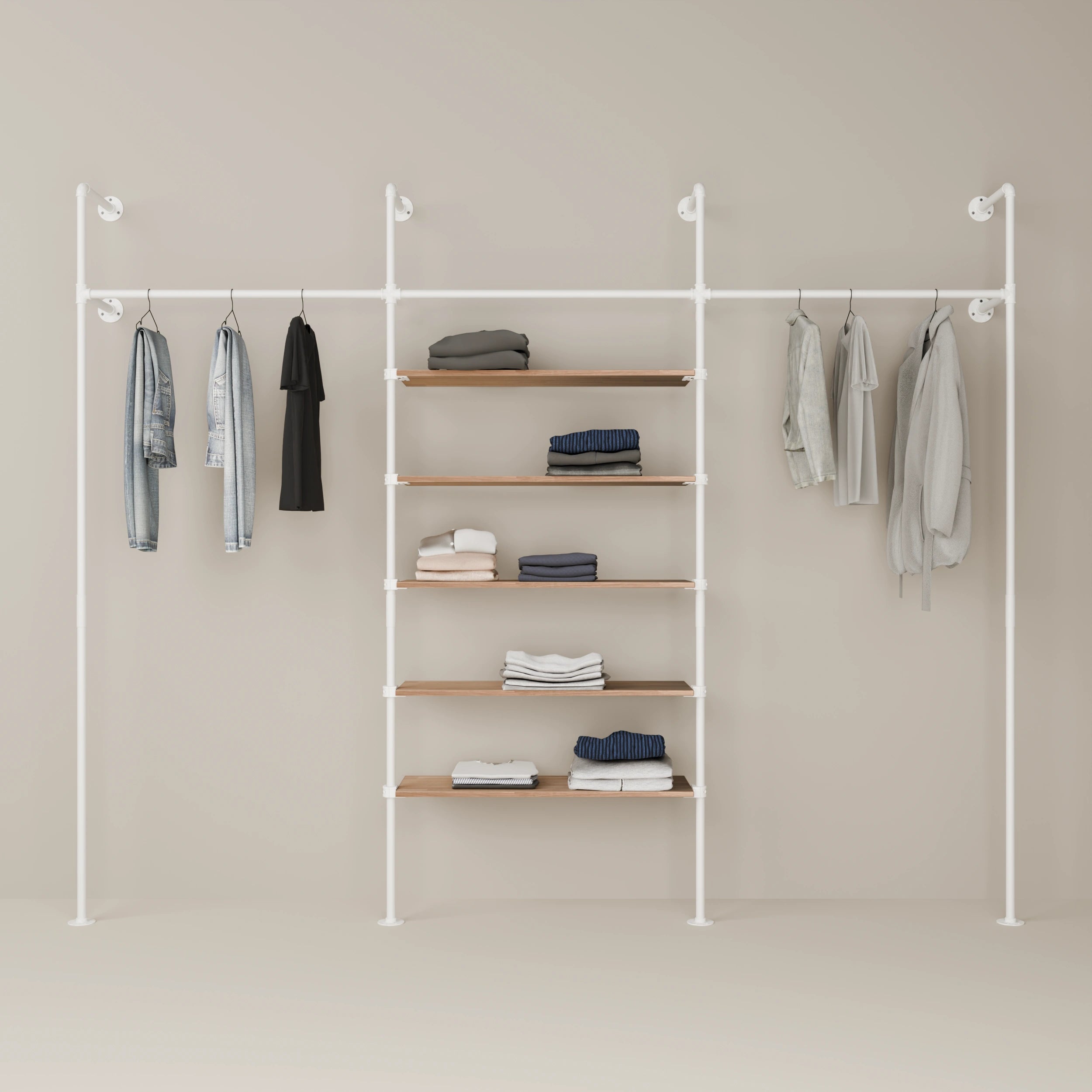 KIM 3 OAK – 5 półek | biały
