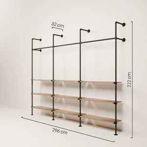 KIM 3 OAK – 9 półki