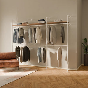 KIM DOUBLE 3 OAK – 3 górne półki | biały