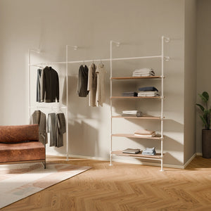 KIM DOUBLE 3 OAK – 5 półek | biały