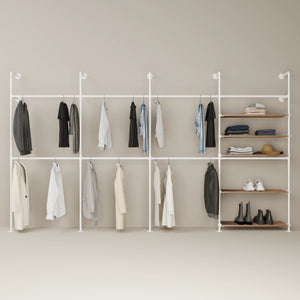 KIM DOUBLE 4 OAK – 5 półek | biały
