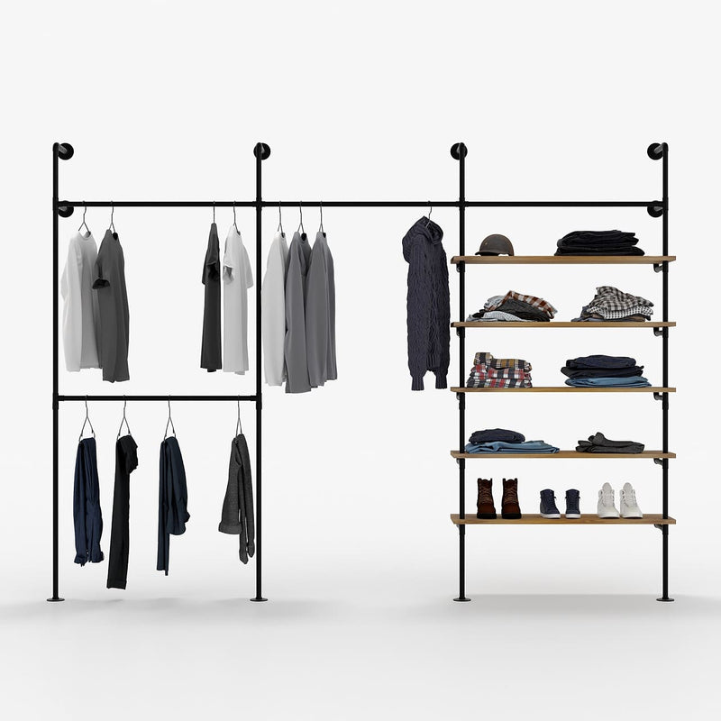 New York Closet Collection Clothing Rod & Shelf
